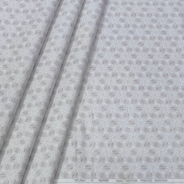 Shirt Fabric Raymond  100% Premium Cotton Printed Colour Light Lavende