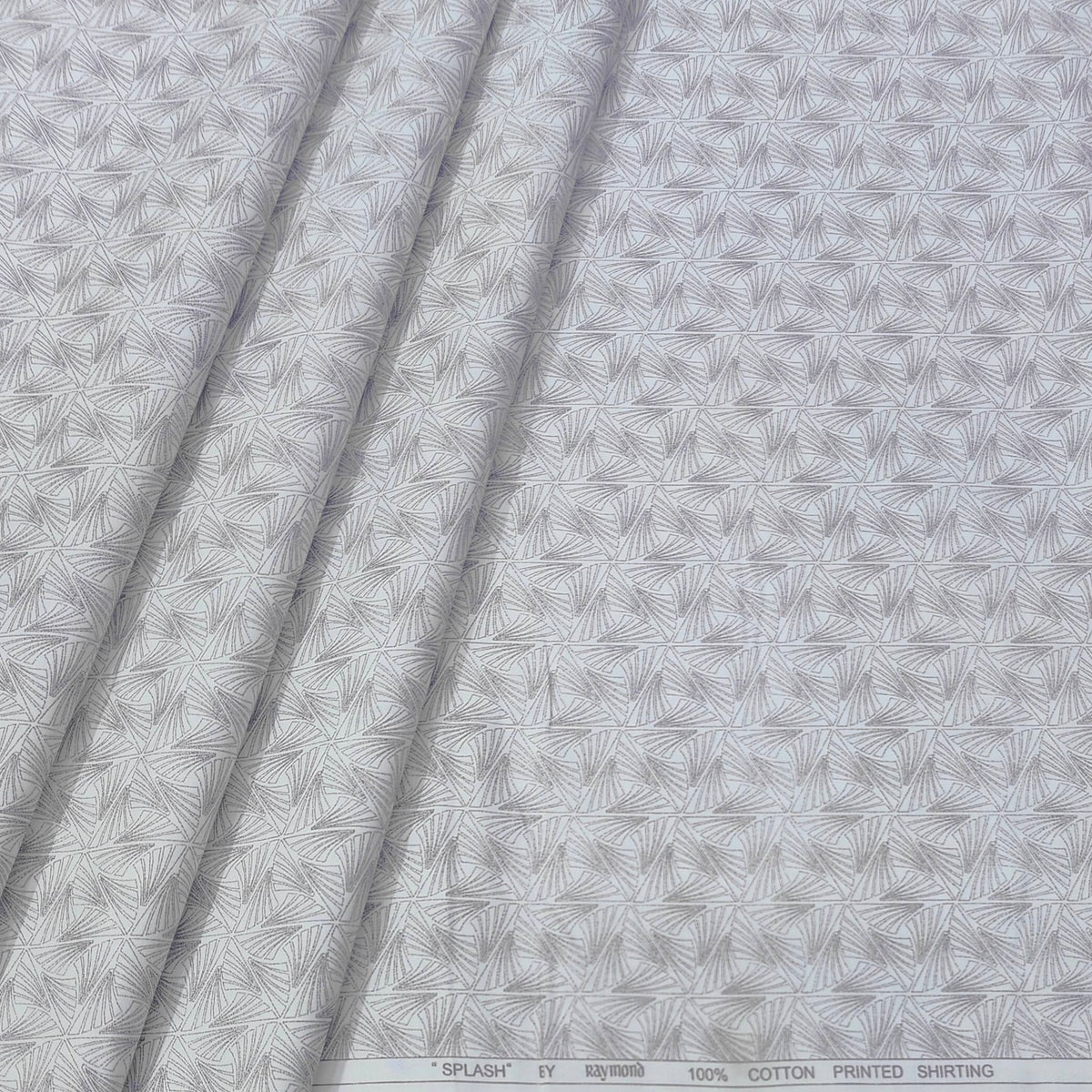 Shirt Fabric Raymond  100% Premium Cotton Printed Colour Light Lavender