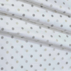 Shirt Fabric Raymond  100% Premium Cotton Printed Colour Grey N Brown