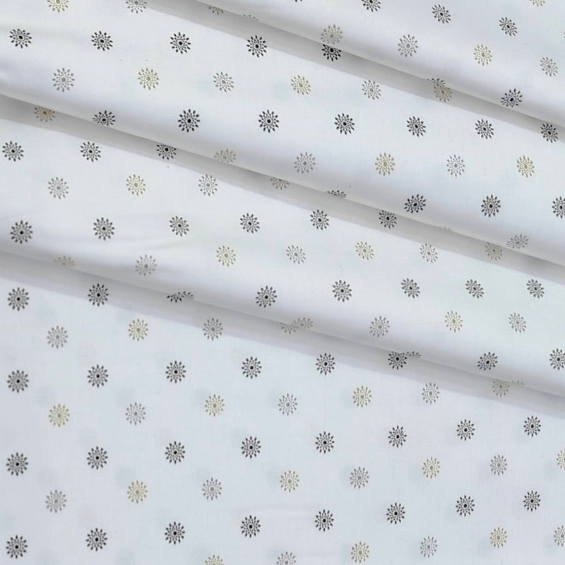 Shirt Fabric Raymond  100% Premium Cotton Printed Colour Grey N Brown