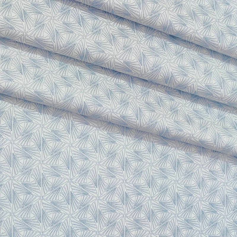 Shirt Fabric Raymond  100% Premium Cotton Printed Colour Light Blue