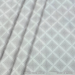 Shirt Fabric Raymond  100% Premium Cotton Printed Colour Off White