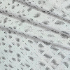 Shirt Fabric Raymond  100% Premium Cotton Printed Colour Off White