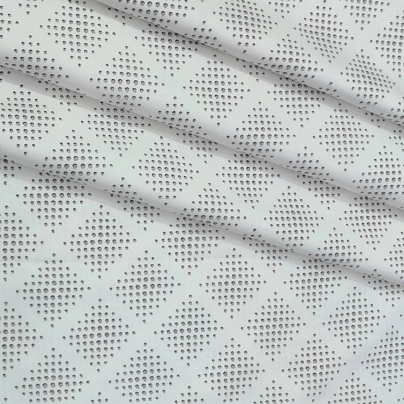 Shirt Fabric Raymond  100% Premium Cotton Printed Colour Off White