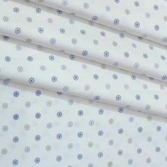 Shirt Fabric Raymond  100% Premium Cotton Printed Colour Blue N White