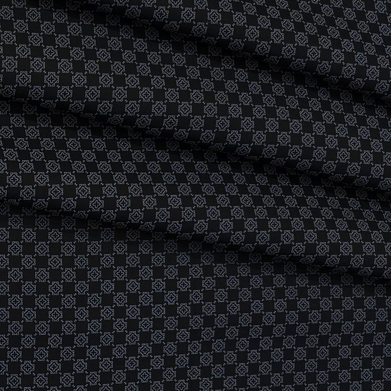Shirt Fabric Raymond  100% Premium Cotton Printed Colour Black