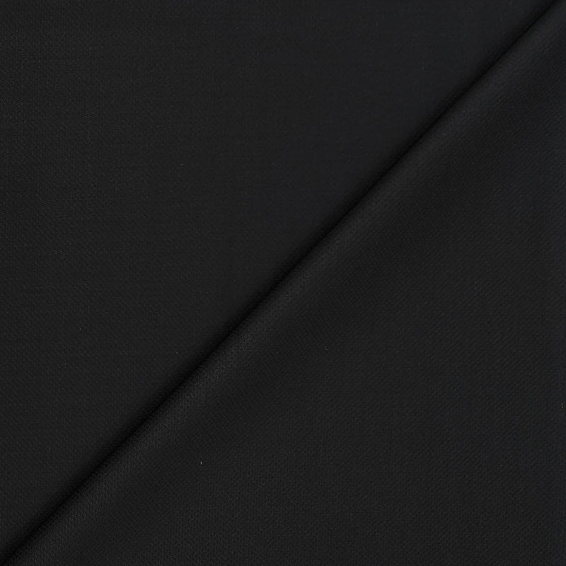 Trouser Fabric Canetti Italy Luxury TR Textured Colour True Black