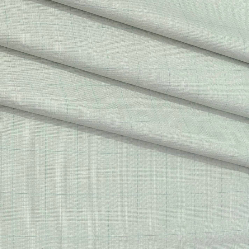 Trouser Fabric Donear Poly Viscose Mild Check Colour Chetwode Green