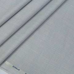 Trouser Fabric Donear Poly Viscose Mild Check Colour Silver