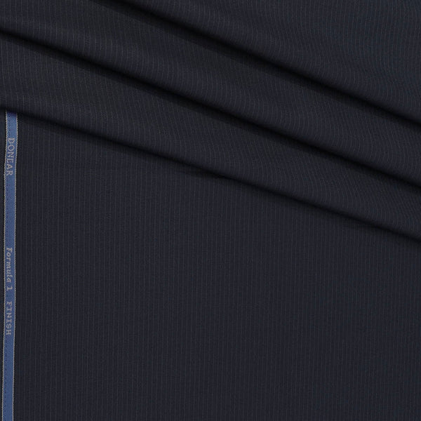 Trouser Fabric Donear Poly Viscose Pin Lining Colour Dark Blue