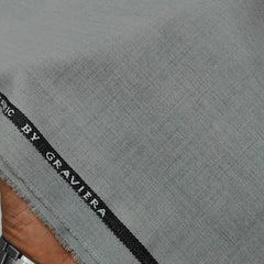 Trouser Fabric Graviera 4Way Lycra Premium Plain Color Grandma Grey