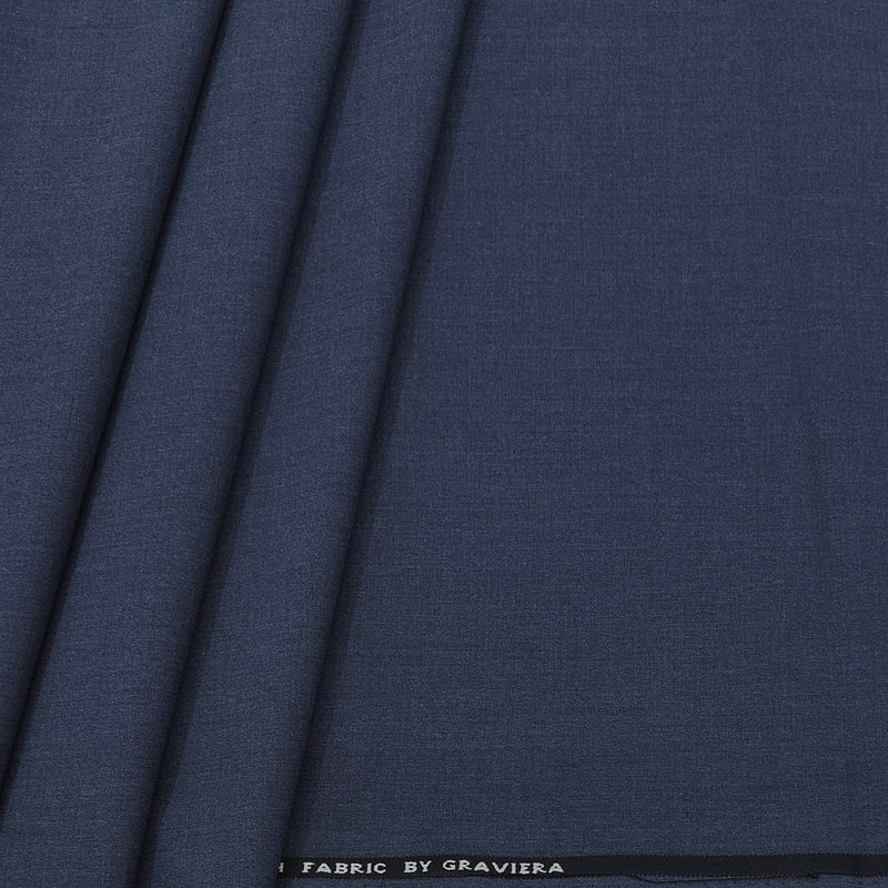 Trouser Fabric Graviera 4Way Lycra Premium Plain Color Sapphire Blue