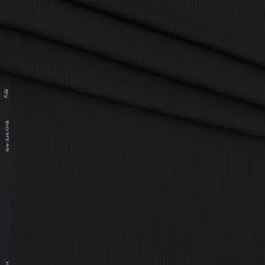 Trouser Fabric Donear 4Way Lycra Premium Pin Lining Colour Crow Black