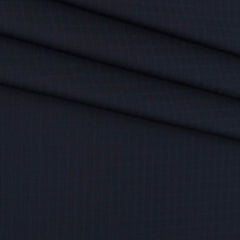Trouser Fabric Donear 4Way Lycra Premium Small Check Colour Dark Blue