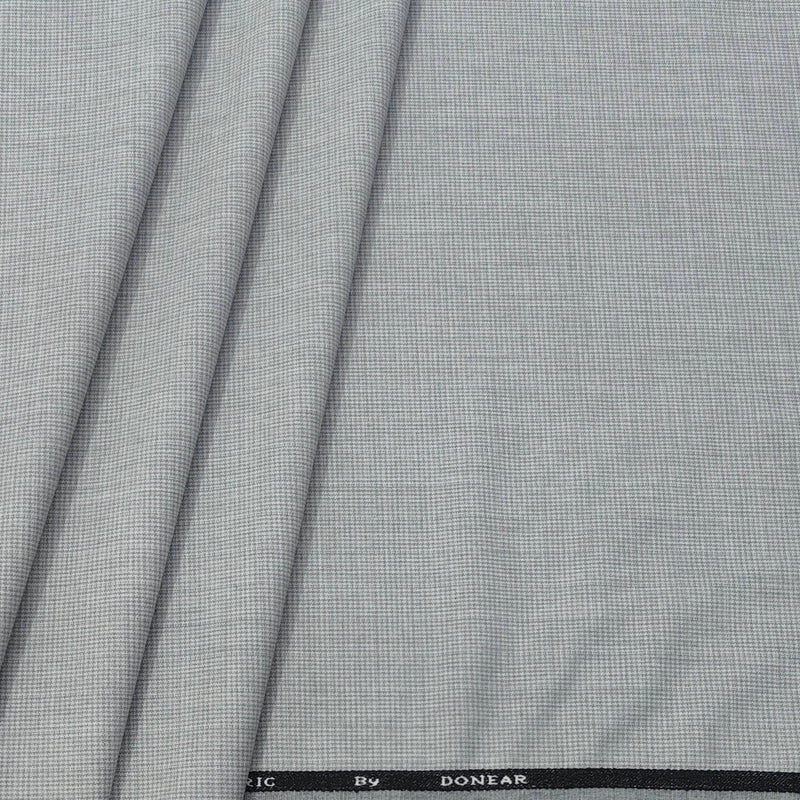Trouser Fabric Donear 4Way Lycra Premium Mix Check Colour Silver