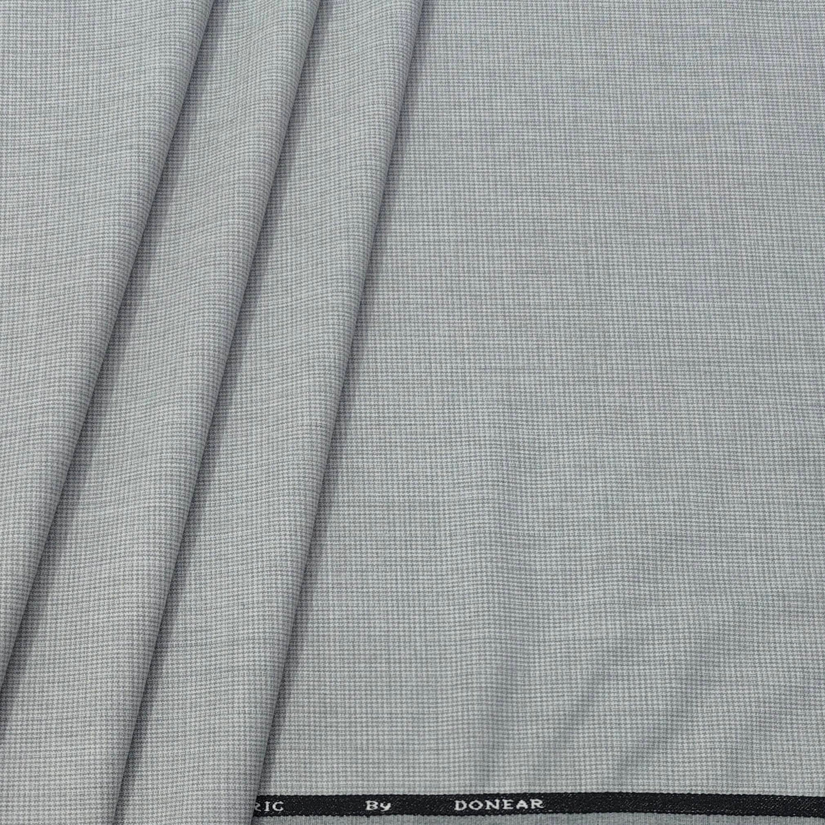 Trouser Fabric Donear 4Way Stretchable Premium Mix Check Colour Silver