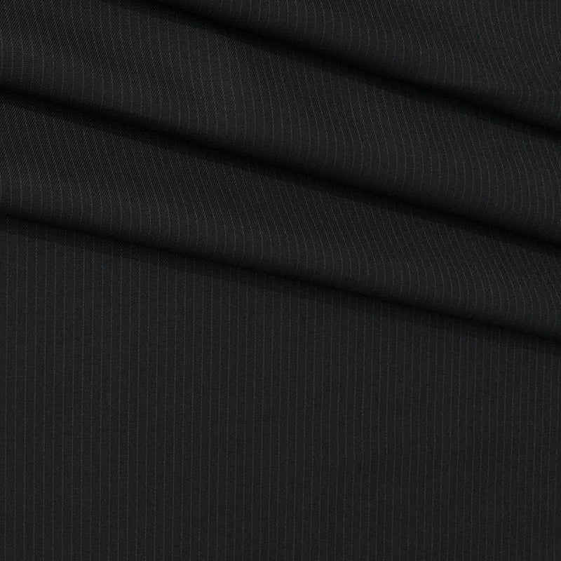 Trouser Fabric Donear Poly Viscose Pin Lining Colour Light Blue N Black