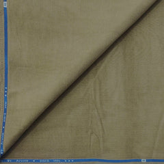 Corduroy Arvind Pure Cotton stretchable Trouser Fabric Colour Tan Brown