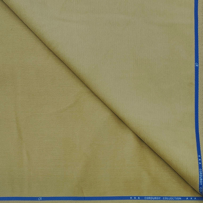 Corduroy Arvind Pure Cotton stretchable Trouser Fabric Colour Camel Brown
