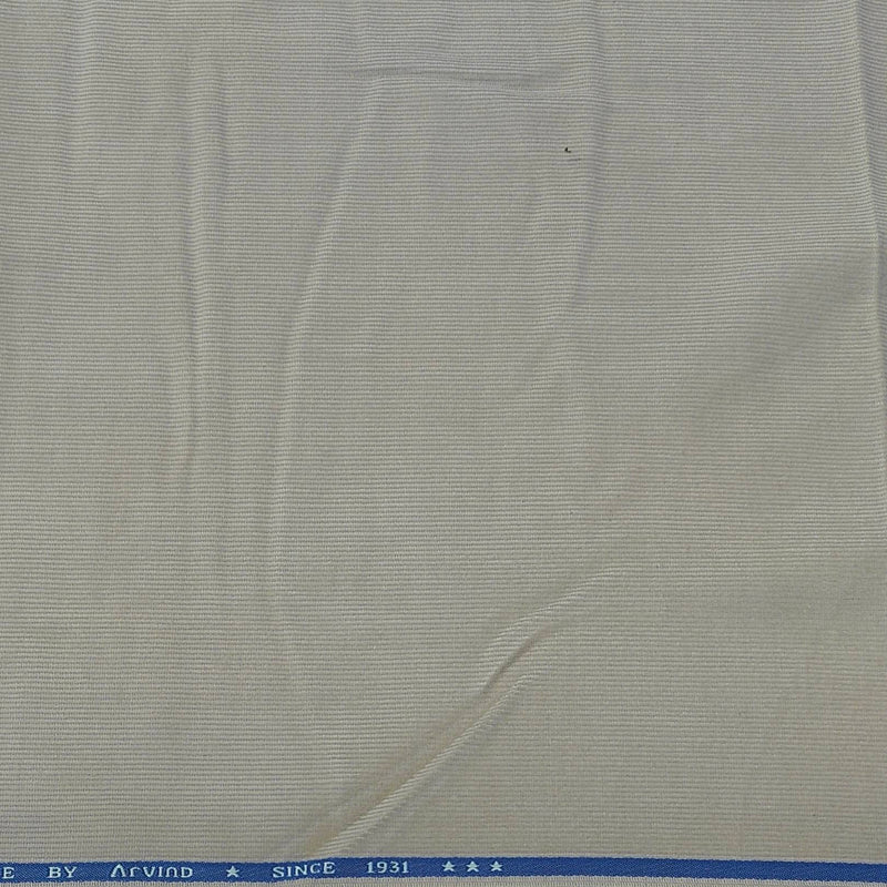 Corduroy Arvind Pure Cotton stretchable Trouser Fabric Colour Ash White