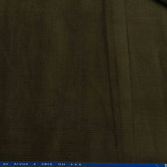 Corduroy Arvind Pure Cotton stretchable Trouser Fabric Colour Mehandi