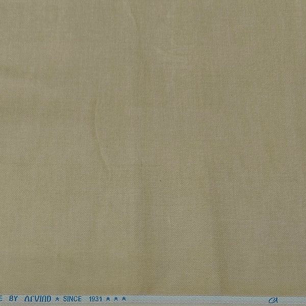 Denim Corduroy Arvind Pure Cotton stretchable Trouser Fabric Colour French Beige