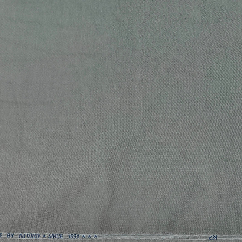 Denim Corduroy Arvind Pure Cotton stretchable Trouser Fabric Colour Pistachio Greenish Silver