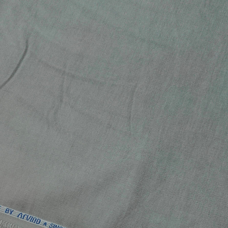 Denim Corduroy Arvind Pure Cotton stretchable Trouser Fabric Colour Pistachio Greenish Silver
