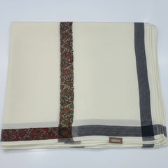 Raymond 100%Wool Shawl Lohi Prakriti Colour Cream