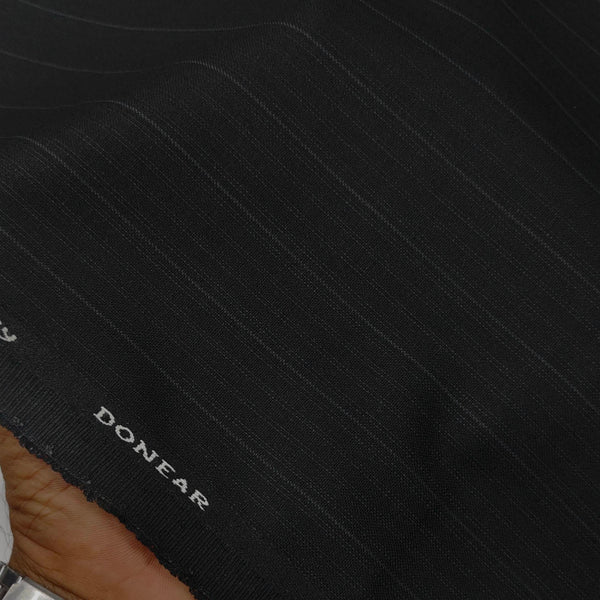 Trouser Fabric Donear 4Way Lycra Premium Broad Lining Colour Dull Black