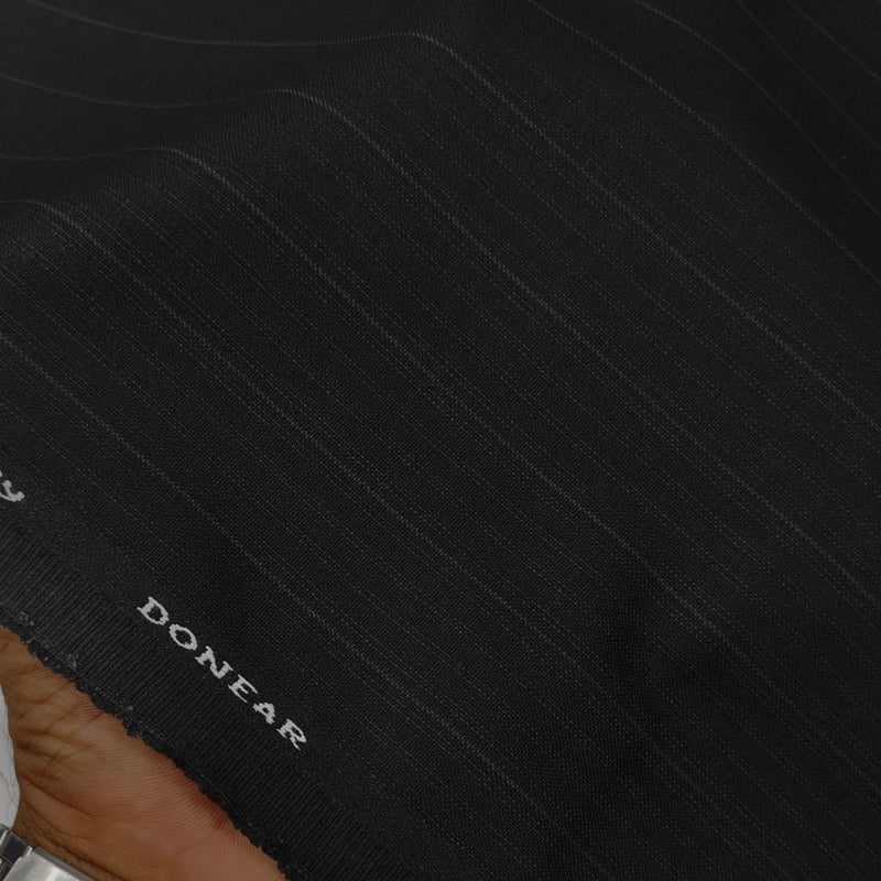 Trouser Fabric Donear 4Way Lycra Premium Broad Lining Colour Dull Black