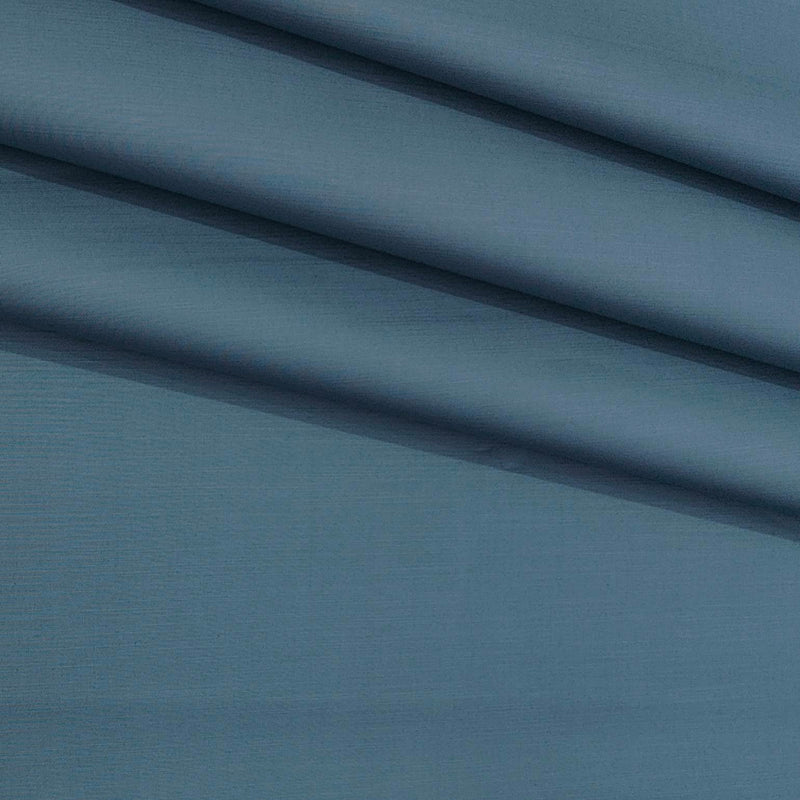 Trouser Fabric Donear Pure Cotton Slub Colour Ocean Blue