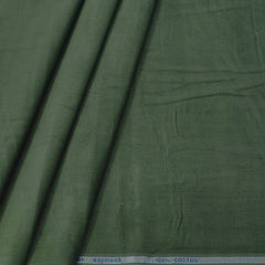 Courdray Raymond Pure Cotton stretchable Shirt Fabric Colour Dark Green