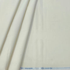 Courdray Raymond Pure Cotton stretchable Shirt Fabric Colour Off White