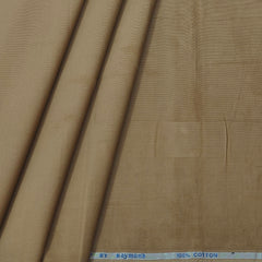 Courdray Raymond Pure Cotton stretchable Shirt Fabric Colour Tan Brown
