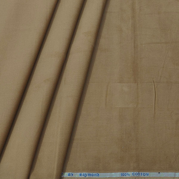Courdray Raymond Pure Cotton stretchable Shirt Fabric Colour Tan Brown