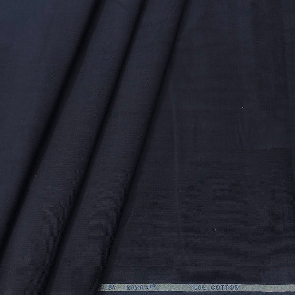Courdray Raymond Pure Cotton stretchable Shirt Fabric Colour Dark Blue