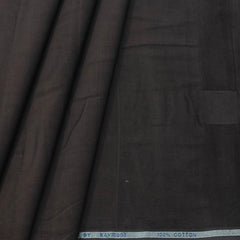 Courdray Raymond Pure Cotton stretchable Shirt Fabric Colour Coffee