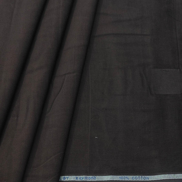 Courdray Raymond Pure Cotton stretchable Shirt Fabric Colour Coffee