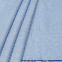 Shirt Fabric Donear 100% Linen 60Lea Plain Colour Light Blue
