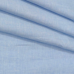Shirt Fabric Donear 100% Linen 60Lea Plain Colour Light Blue