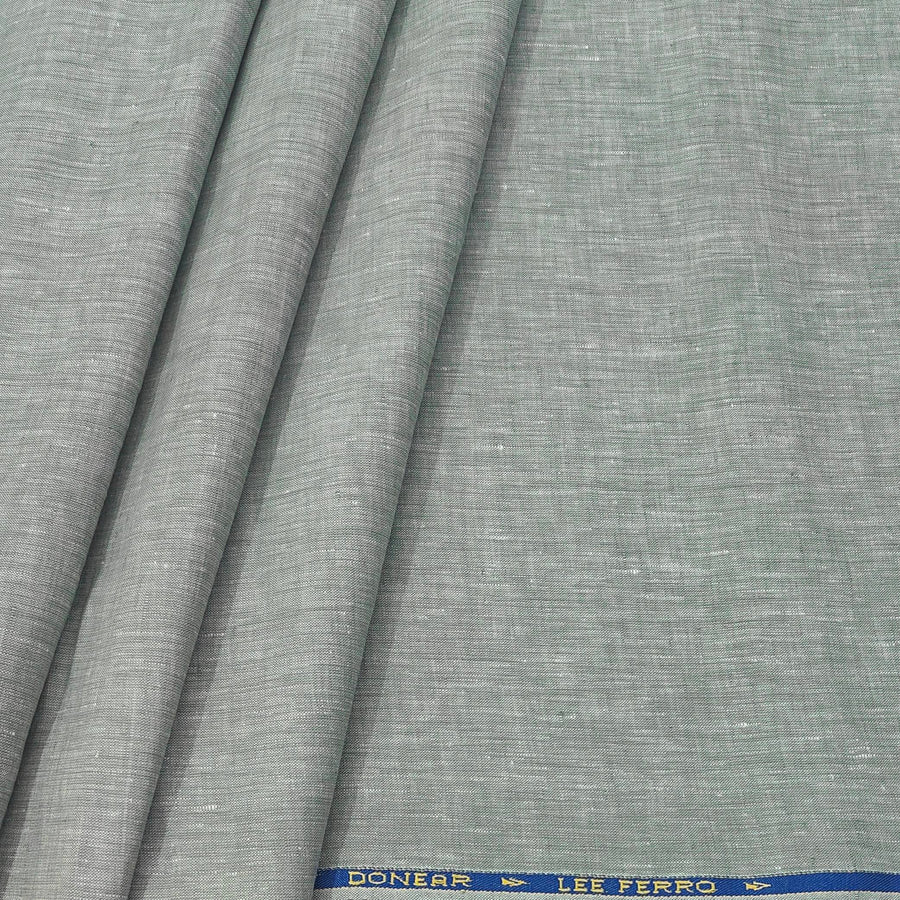 Shirt Fabric Donear 100% Premium Linen 60Lea Plain Colour Sage Green