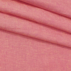 Shirt Fabric Donear 100% Linen 60Lea Plain Colour Salmon Red