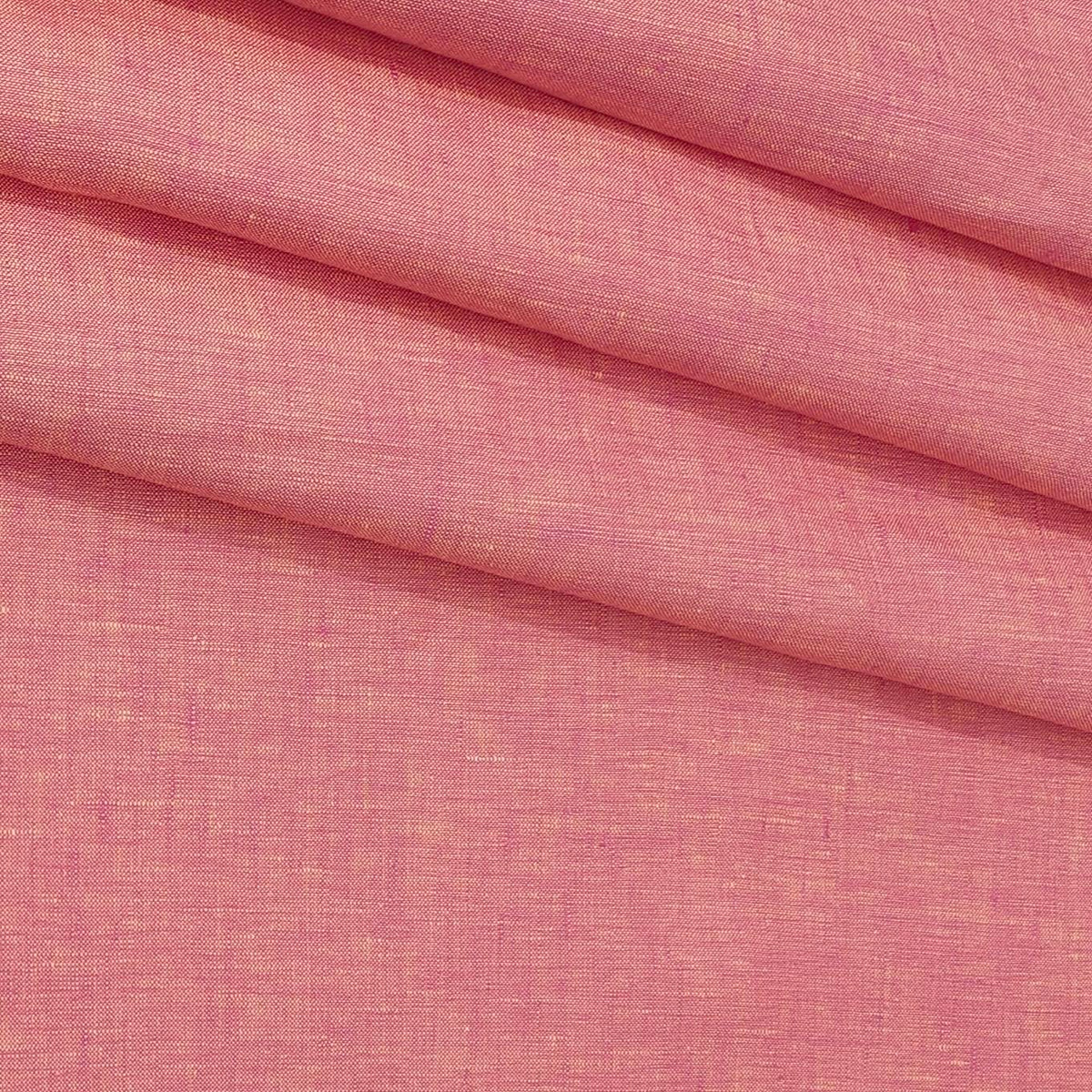 Shirt Fabric Donear 100% Premium Linen 60Lea Plain Colour Salmon Red