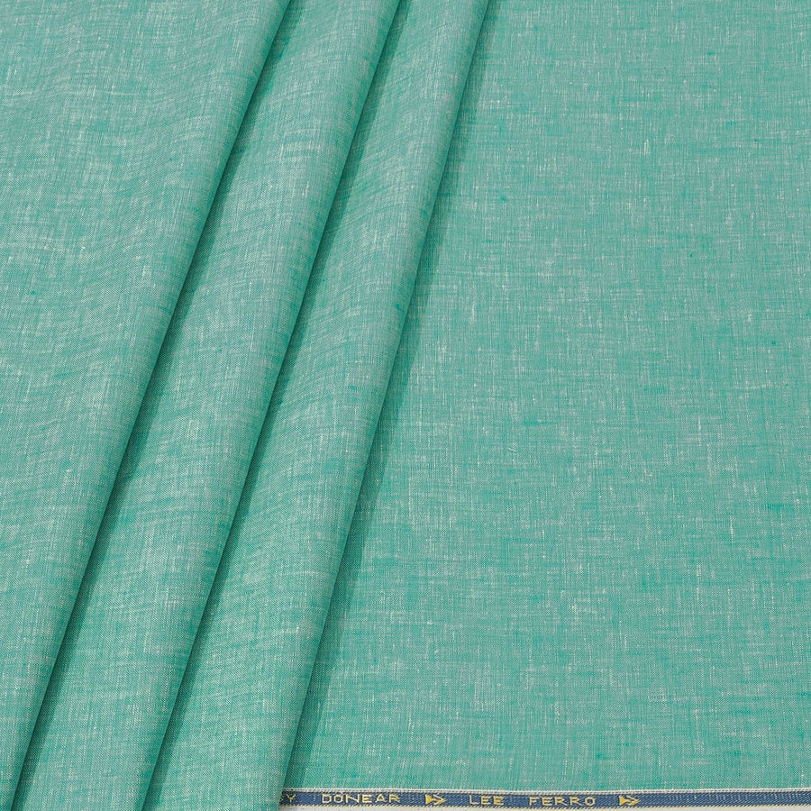 Shirt Fabric Donear 100% Premium Linen 60Lea Plain Colour Mint Green