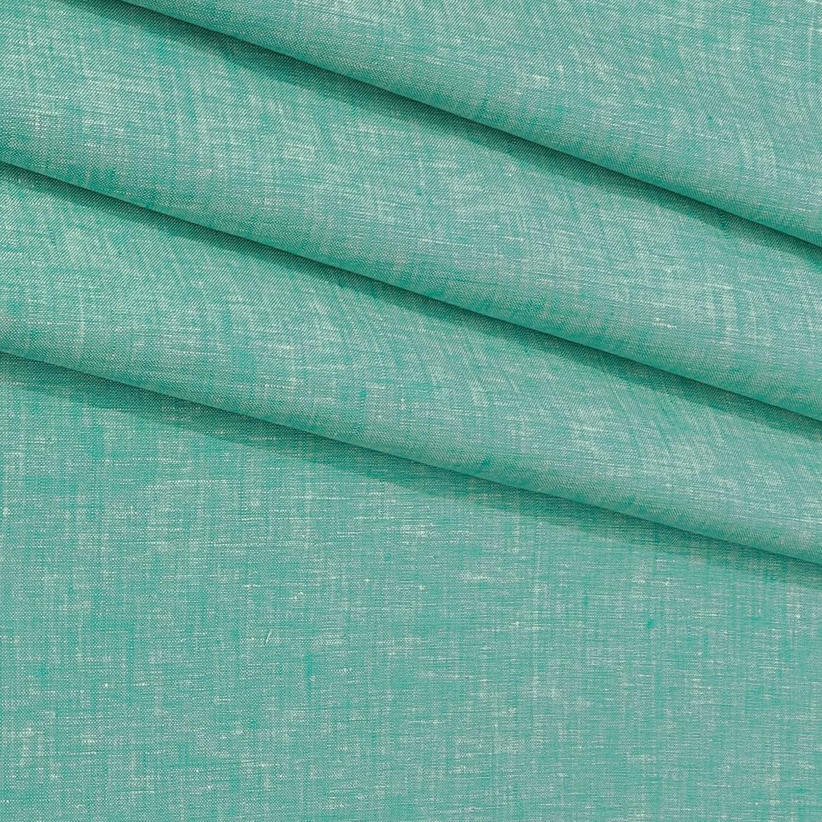 Shirt Fabric Donear 100% Premium Linen 60Lea Plain Colour Mint Green