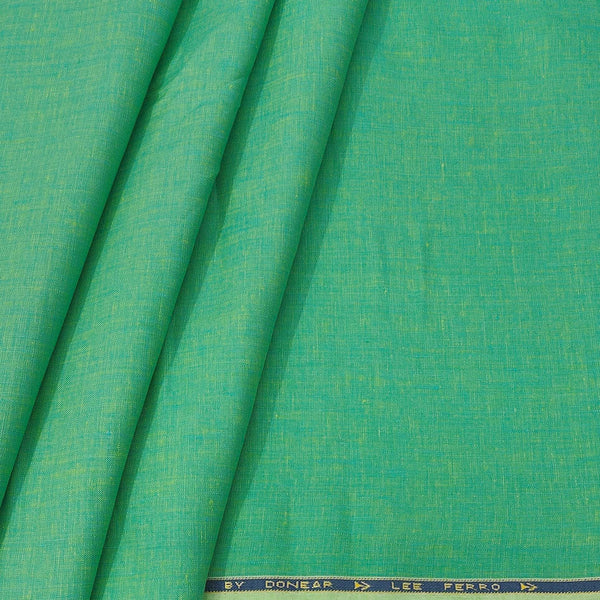 Shirt Fabric Donear 100% Linen 60Lea Plain Colour Mantis Green
