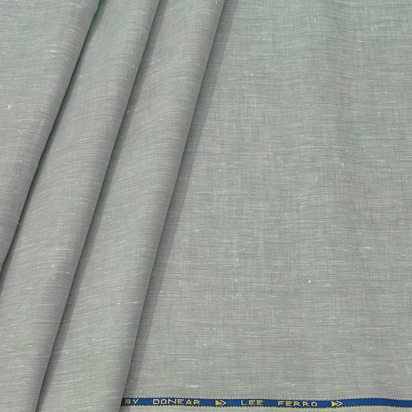 Shirt Fabric Donear 100% Linen 60Lea Plain Colour Honeydew Green