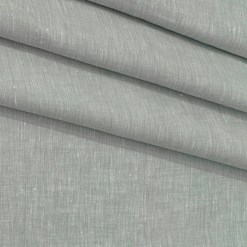 Shirt Fabric Donear 100% Linen 60Lea Plain Colour Honeydew Green