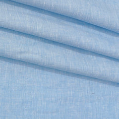 Shirt Fabric Donear 100% Linen 60Lea Plain Colour Blue